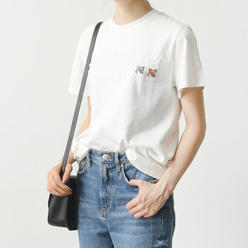 메종키츠네 더블 폭스 반팔 티셔츠